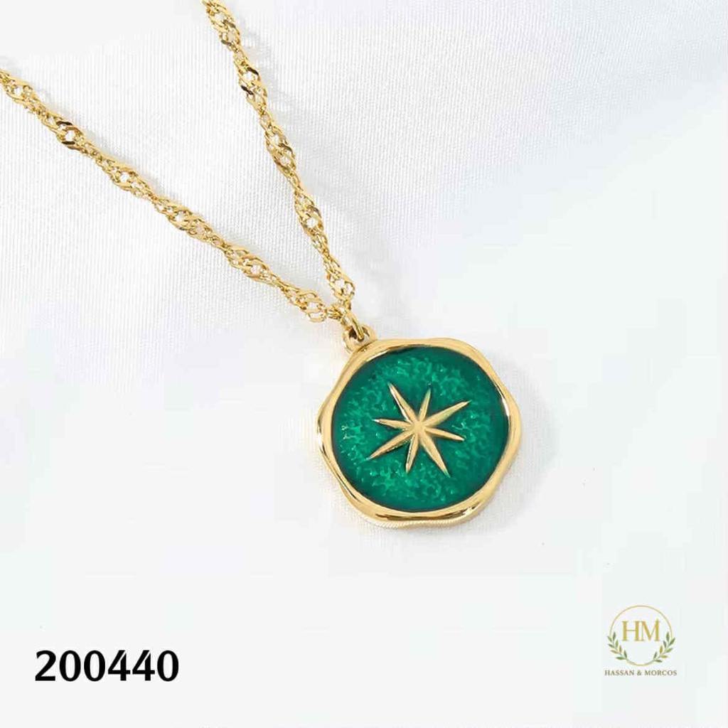 كوليه نجمه اخضر  عيار 316\200440