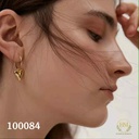 100084حلق قلب مسحوب  استانلس عيار 316