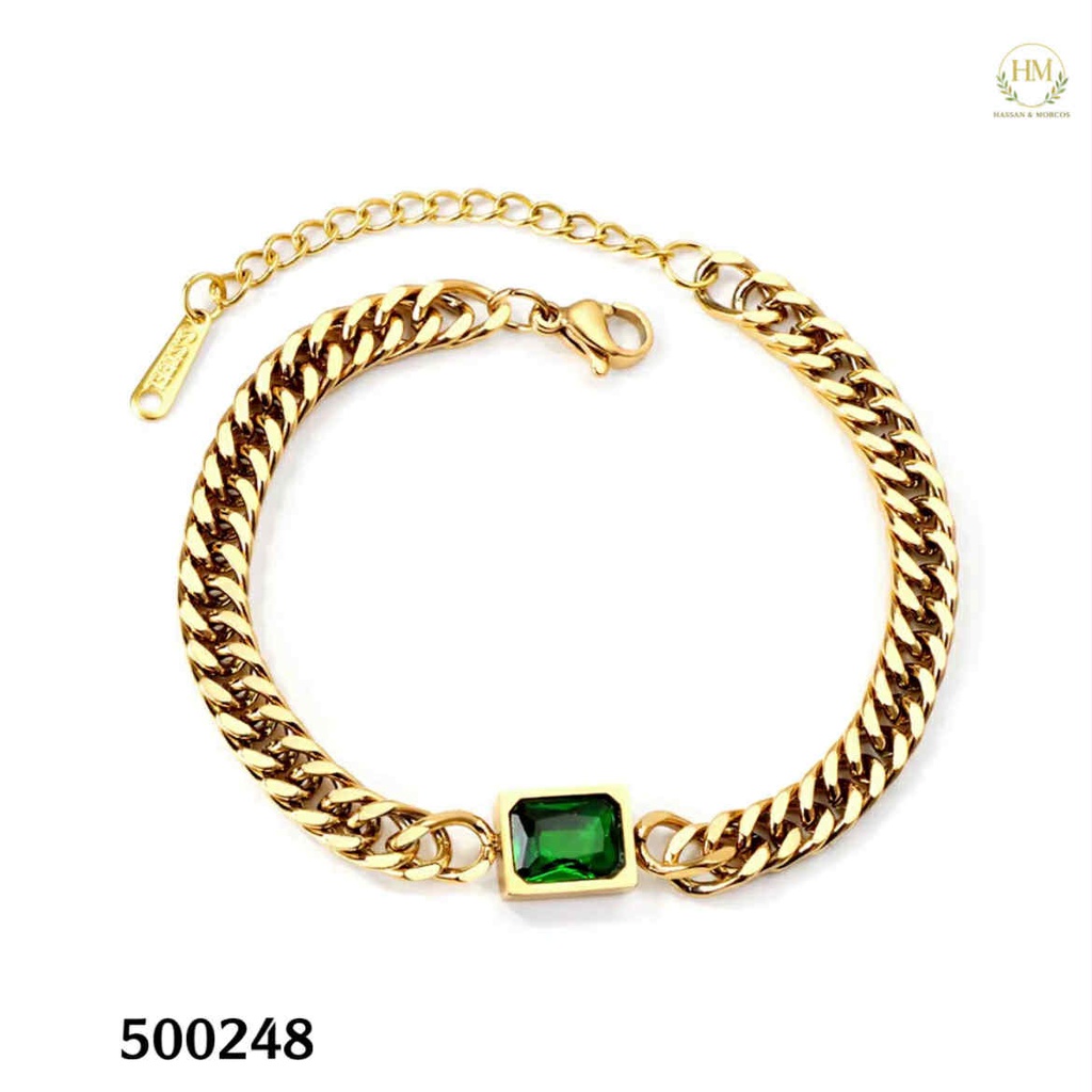 500248انسيال  ىجنزير عريض فص اخضر استانلس عيار 316