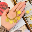 500419انسيال كوين  استانلس عيار 316  جولد 