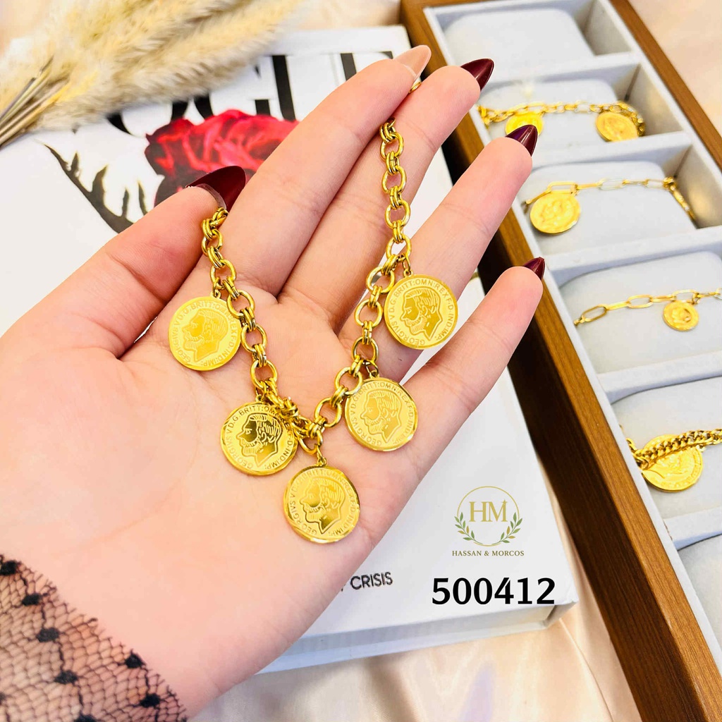 500412انسيال كوين  استانلس عيار 316  جولد 