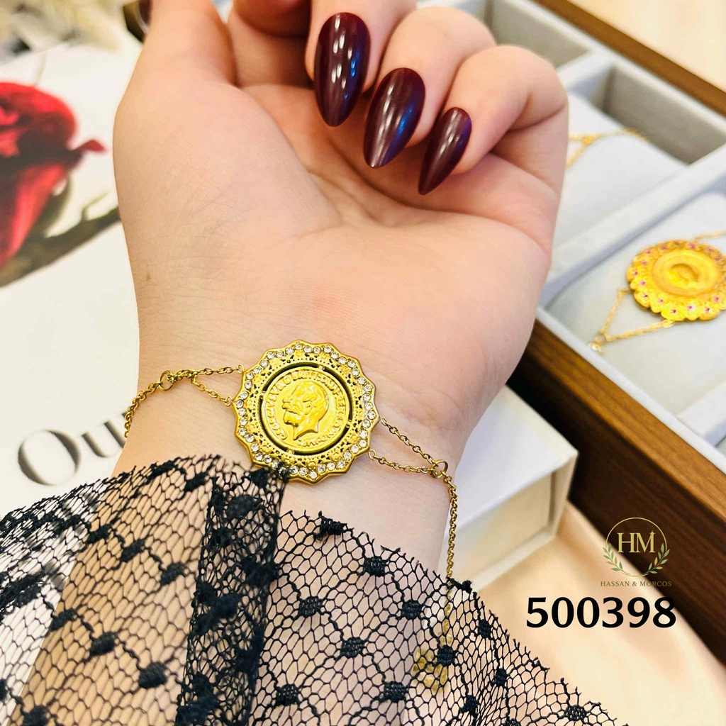 500398انسيال كوين  استانلس عيار 316  جولد 