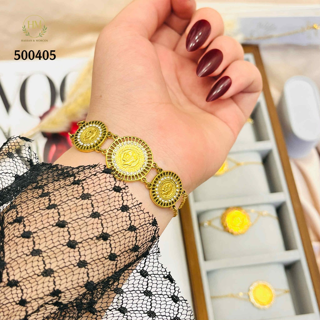 500405انسيال كوين  استانلس عيار 316  جولد 
