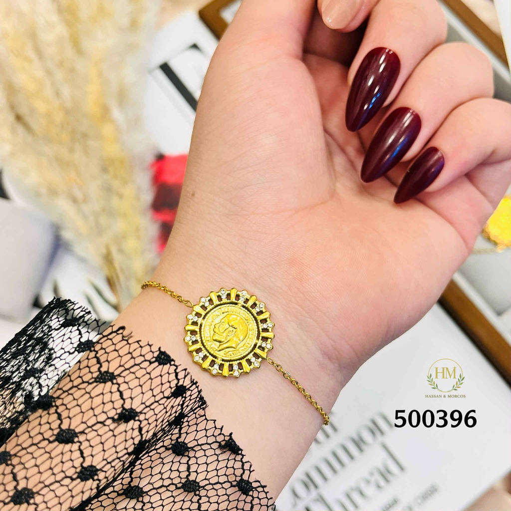 500396انسيال كوين  استانلس عيار 316  جولد 