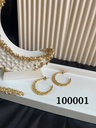 100001حلق نصف هلال مضفر استانلس عيار 316 