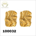 100032حلق مستطيل متعرج  استانلس عيار 316