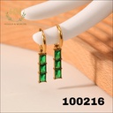 100216حلق فصوص اخضر  استانلس عيار 316
