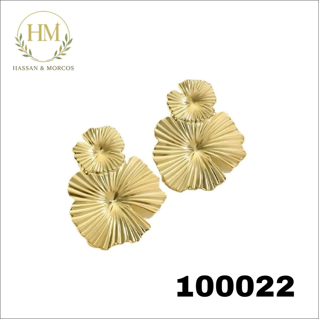 100022حلق  وردتين متدلي استانلس عيار 316