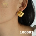 100061حلق مربع خطوط متداخله  استانلس عيار 316