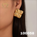 100058حلق مربع مخطط استانلس عيار 316