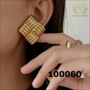 100060حلق  مربع خطوط استانلس عيار 316