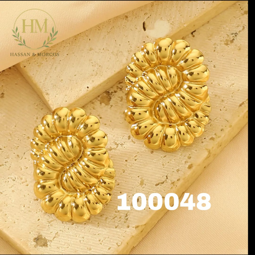 100048حلق دايره مخطط استانلس عيار 316
