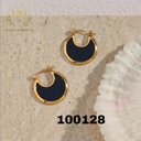 100128حلق نصف دايره اسود  استانلس عيار 316