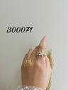 300071خاتم ورد ابيض  استانلس عيار316