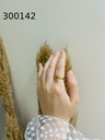 300142خاتم حرف م  استانلس عيار316