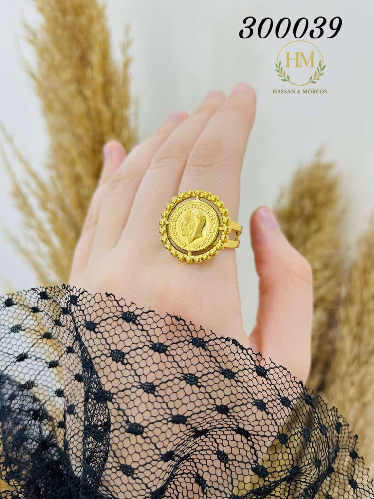 300039خاتم كوين  استانلس عيار316