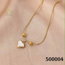 500004انسيال قلب ابيض صغيراستانلس عيار 316