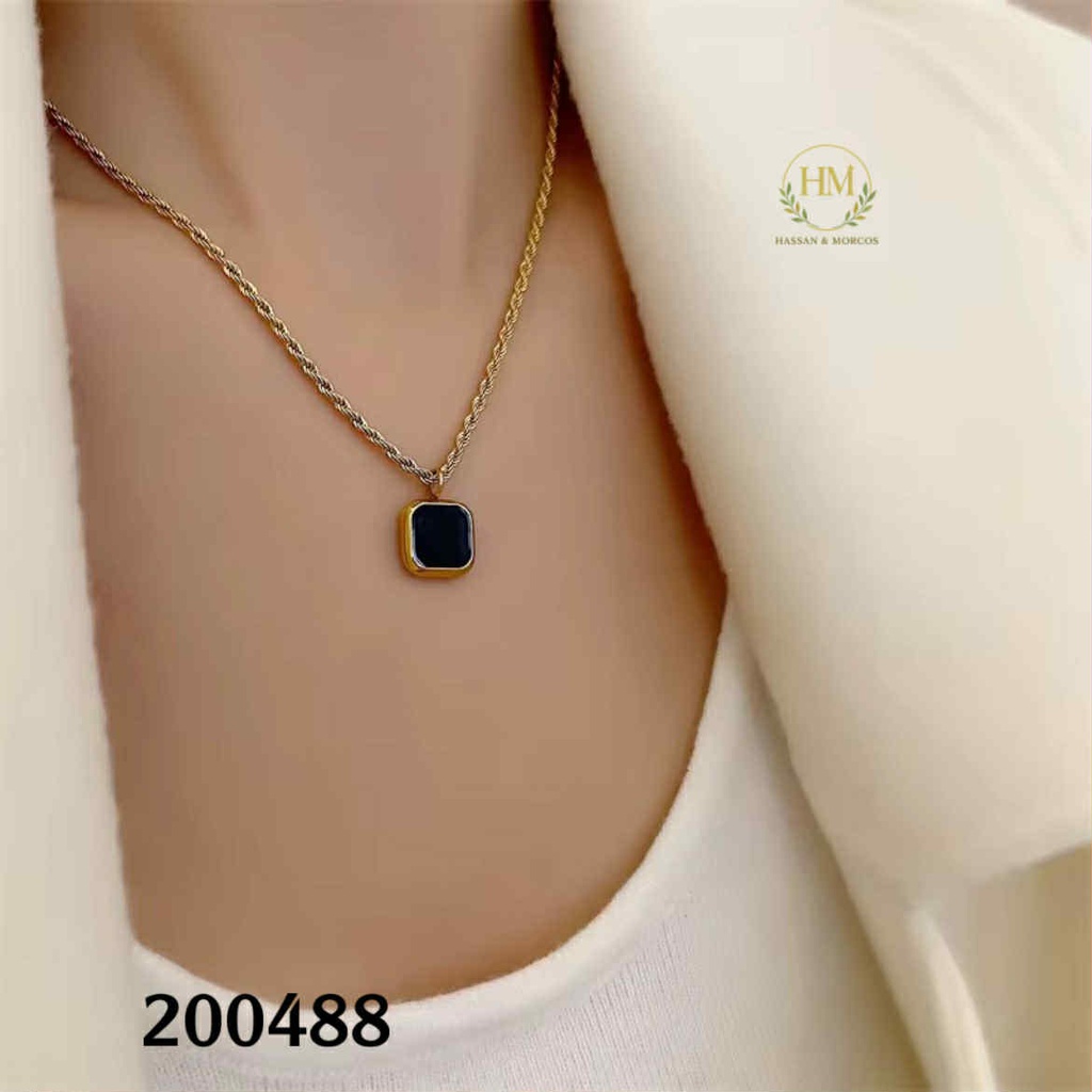 كوليه مربع اسود  عيار 316\200488