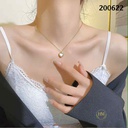 كوليه قلب ابيض عيار 316\200622