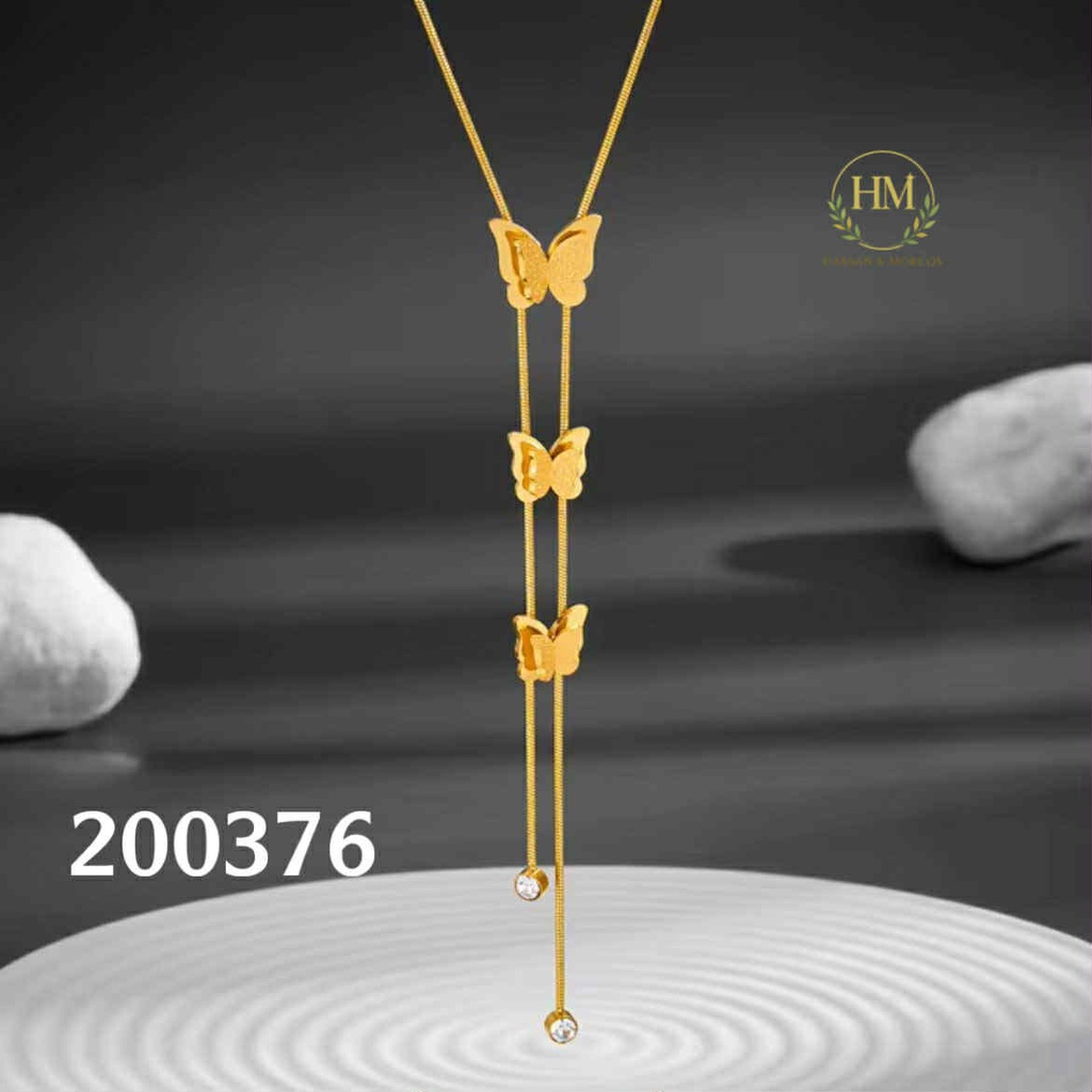 كوليه فراشات فص  عيار 316\200376