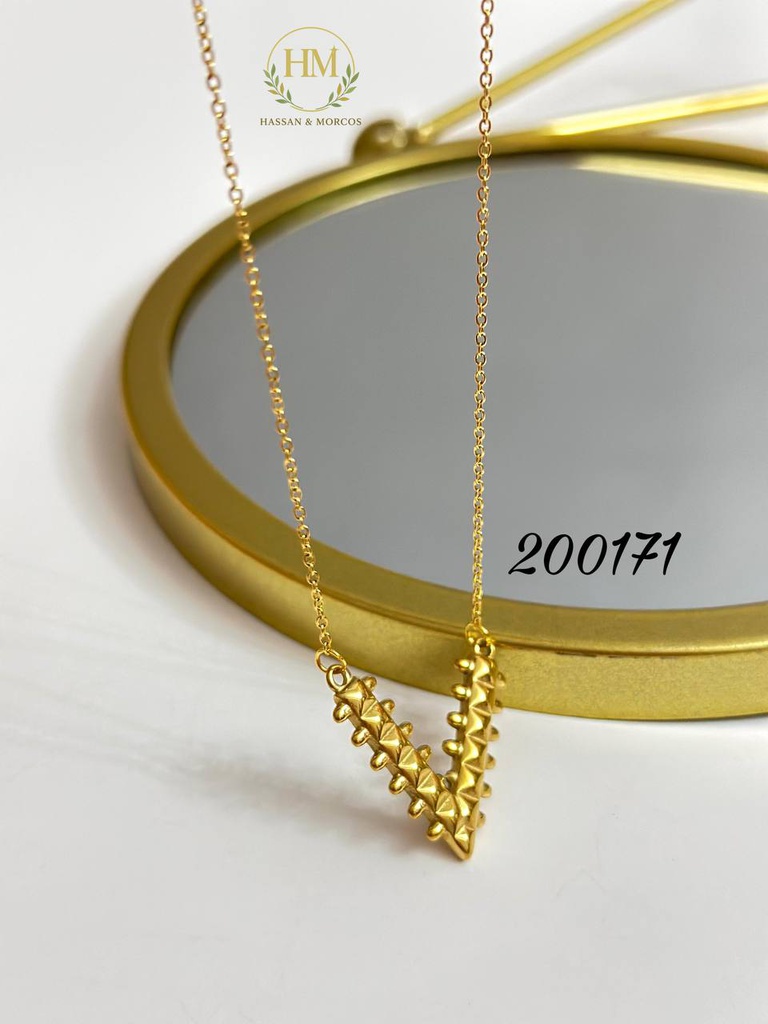سلسله علي شكل ( V ) جولد شائك عيار 316 / 45 200171s