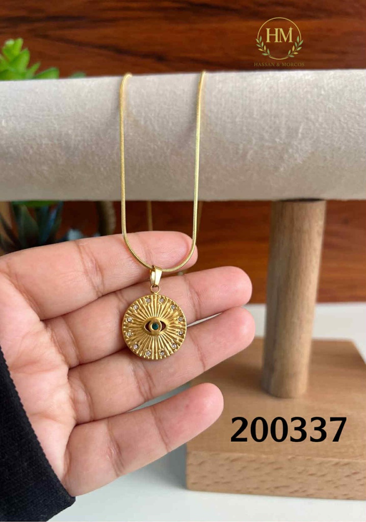 كوليه عين فص اخصر  عيار 316\200337