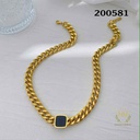 كوليه جنزير مربع اسود عيار 316\200581