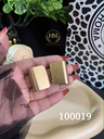 100019حلق مربع جولد  استانلس عيار 316