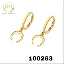 100263حلق نصف هلال  استانلس عيار 316