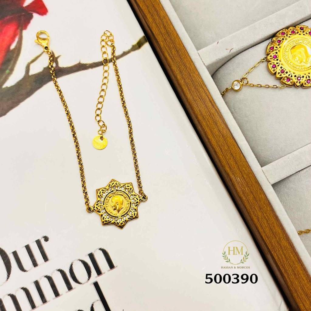 500390انسيال كوين استانلس عيار 316  جولد 