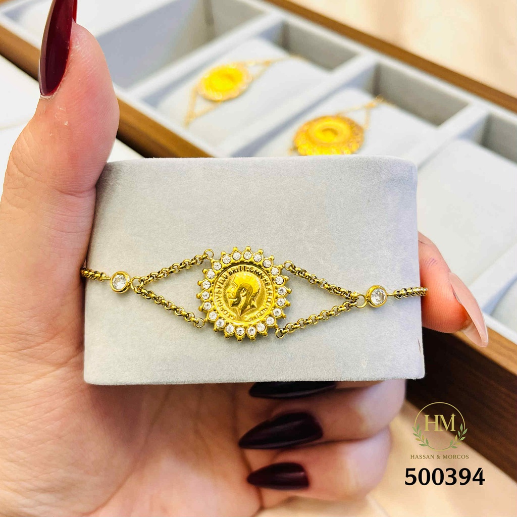 500394انسيال كوين استانلس عيار 316  جولد 