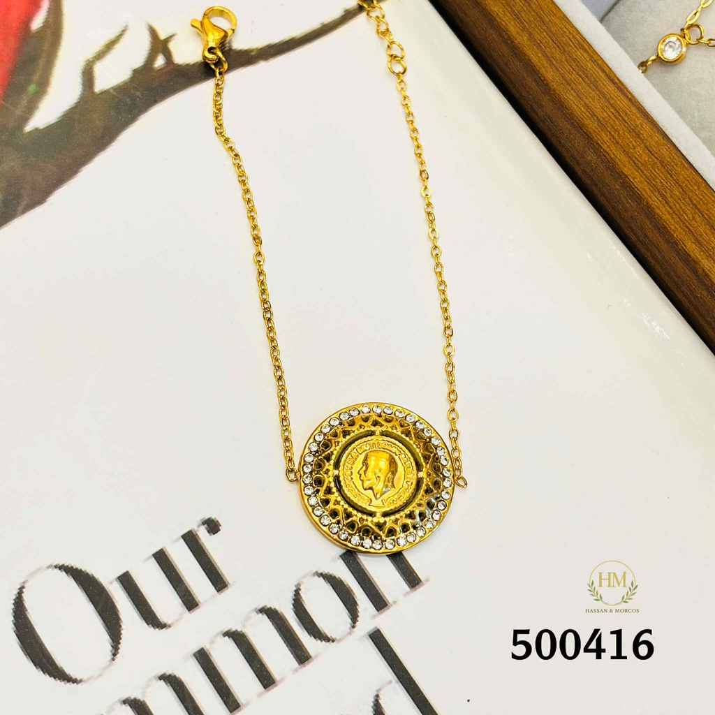 500416انسيال كوين  استانلس عيار 316  جولد 
