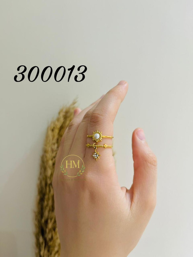 300013خاتم نجمه  استانلس عيار316
