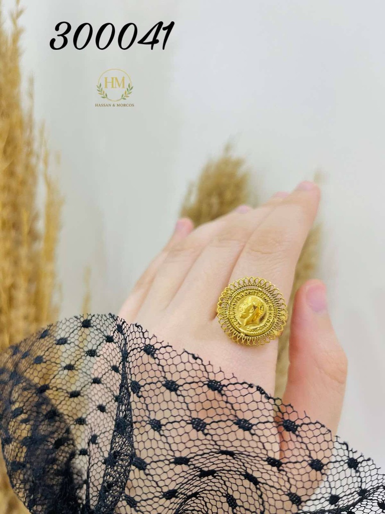 300041خاتم كوين  استانلس عيار316