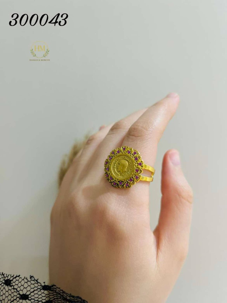 300043خاتم كوين استانلس عيار316