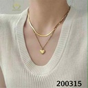 سلسله قلب جولد مكتوب * Love You * عيار 316 / 45 س