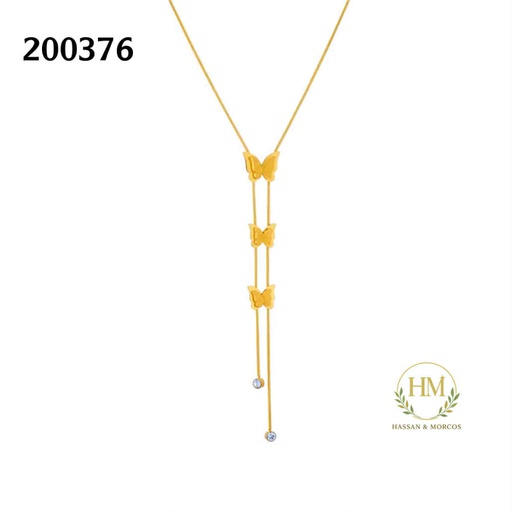 [200376] كوليه فراشات فص  عيار 316\200376