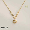 كوليه قلب ابيض  عيار 316\200412