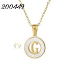 كوليه حرف g بدايره صدف  عيار 316\200449