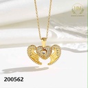كوليه قلب جناحات فصوص  عيار 316\200562