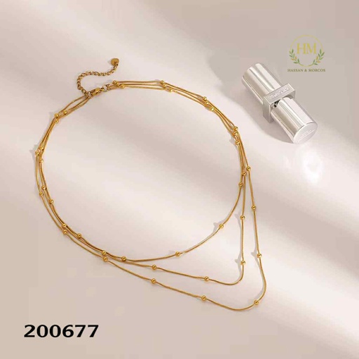 [200677] 200677كوليه حمصات 3 دور جولد عيار 316 / 45 س