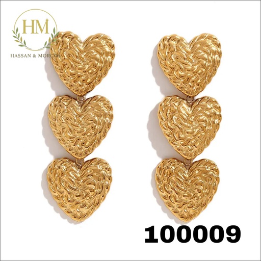 [100009] 100009حلق  قلوبل مدلدل استانلس عيار 316