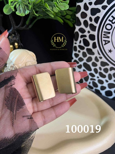 [100019] 100019حلق مربع جولد  استانلس عيار 316