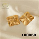 100058حلق مربع مخطط استانلس عيار 316