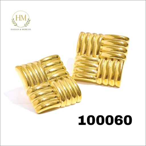 [100060] 100060حلق  مربع خطوط استانلس عيار 316