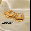 100264حلق نص مربع بومبيه  استانلس عيار 316