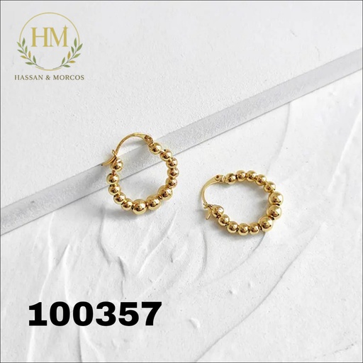 [100357] 100357حلق حمصات صغيره استانلس عيار 316