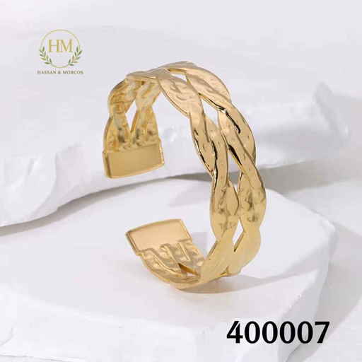 [400007] 400007اساور ملفوفه  دورين استانلس عيار 316  