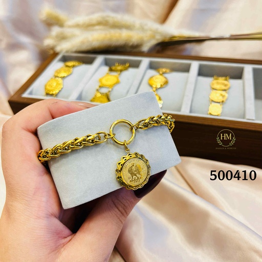 [500410] 500410انسيال كوين  استانلس عيار 316  جولد 
