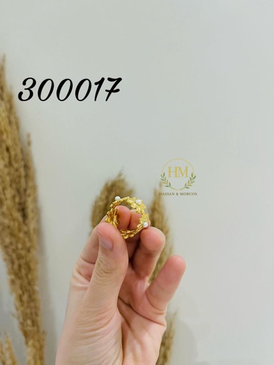 [300017] 300017خاتم  ورد لولي استانلس عيار316